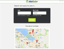 Tablet Screenshot of jobsradar.com
